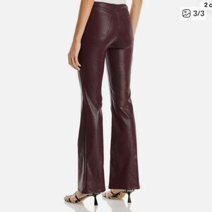 rag & bone Casey High Rise Flare Coated Denim Jeans Maroon Color Sz 29